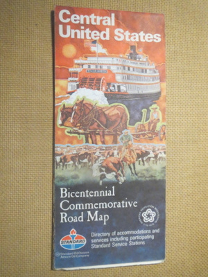 Central United States - Bicentennial Commemorative Road Map