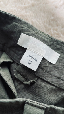 Arket cargo skirt / vihreä maksihame, koko 40