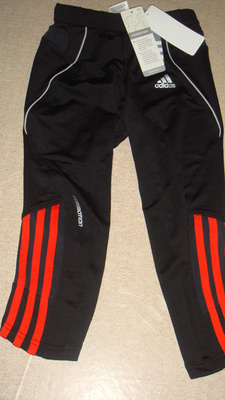 Juoksutrikoot, Adidas, k.XS/S, mustat, laput kiinni