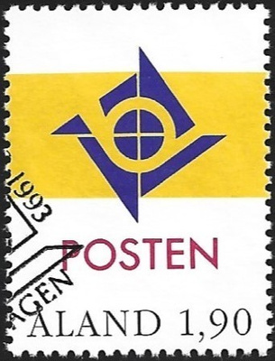 Åland 1993 BL 2 Posti Uusi Logo EP leima Lape 069