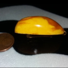 Vintage Iso Baltic Amber EGG YOLK meripihka rintakoru solki - pikkukuva 2