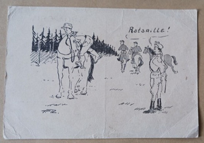 F.R. Ratsaille! Kenttäpostia + sotasensuuri