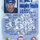 JANNE GRÖNVALL S.T Johns Maple Leafs AHL kortti - pikkukuva 2