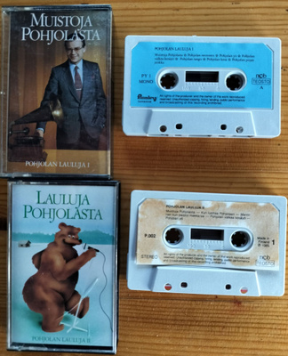 MUISTOJA POHJOLASTA-POHJOLAN LAULUJA I ja II-2 KPL KASETTEJA