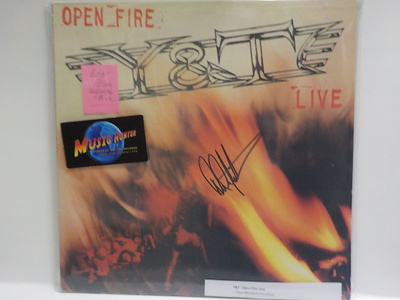 Y & T - OPEN FIRE LIVE + MENKETTI NIMMARI EX+/ EX+ LP