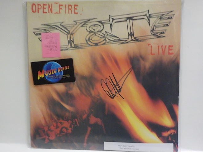 Y & T - OPEN FIRE LIVE + MENKETTI NIMMARI EX+/ EX+ LP