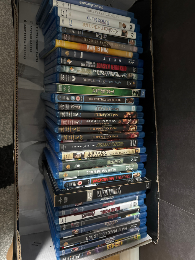 Blu-Ray elokuvia 35kpl (erä 5.)