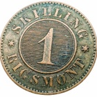 Tanska 1 Skilling 1856 - pikkukuva 2