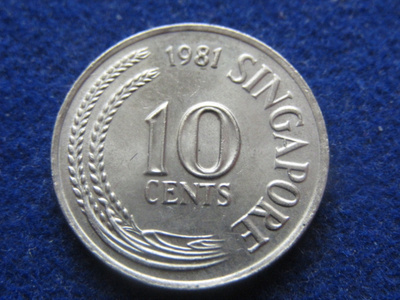 10 cents 1981. Singapore
