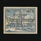 Saksa Notgeld 50 Pfennig, Borkum 10.6.1918 - pikkukuva 1