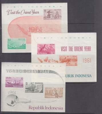 Indoneesia 1961 Orient year blokit postituoreena.