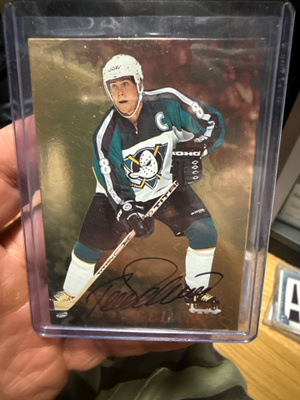 1998-99 Be a player gold auto Selänne