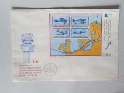FDC FINLANDIA 88 ENSIPÄIVÄKUORI 2.6.1988 HELSINKI.