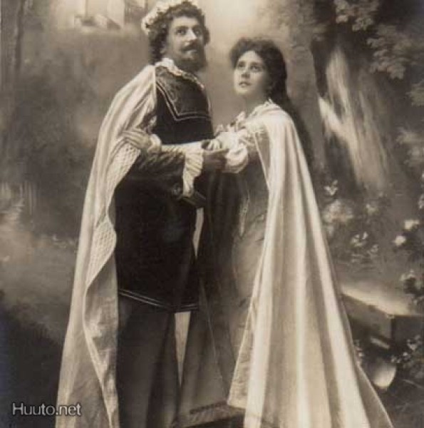 OOPPERA / Tannhäuser - mies ja nainen puutarhassa. 1900-l.