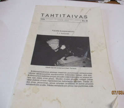 Tähtitaivas lehti  no: 36 v.1978 Turun Ursa