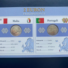 2€ 2014 Malta + Portugali Monetan erikoissarja UNC - pikkukuva 1