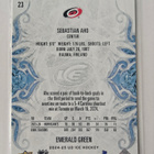 Sebastian Aho 2024-25 UD Ice Emerald Green - pikkukuva 2