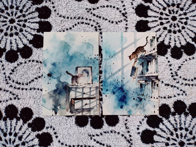 ~Kissa kortti~ 2kpl