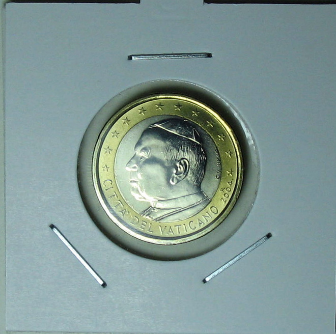 2004 VATIKAANI  1 euro  BU laatu