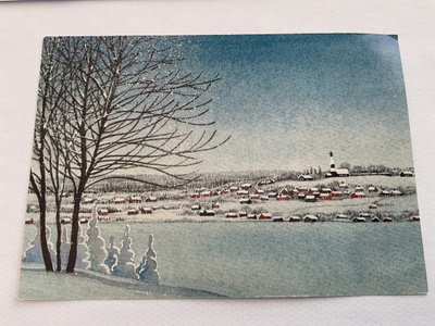 Postikortti Hyvää Joulua 1989 FDC