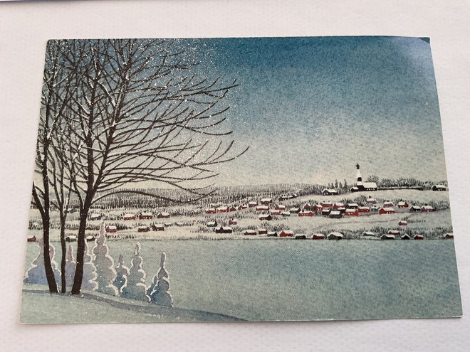 Postikortti Hyvää Joulua 1989 FDC