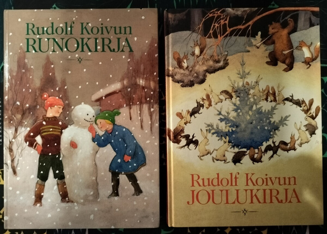 RUDOLF KOIVUN RUNOKIRJA ja JOULUKIRJA 144 s. ja 120 s.