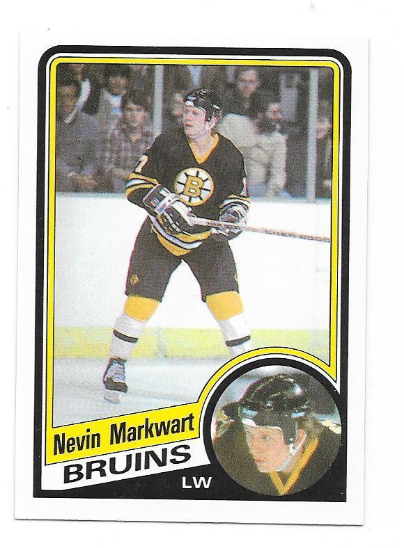 1984-85 OPC #8 Nevin Markwart Boston Bruins