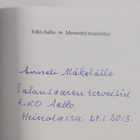 Esko Aalto : Menneitä muistellen (signeerattu, tekijän om... - pikkukuva 3