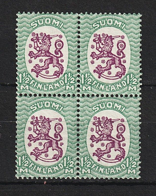 1929 1½mk Saarisen mallin neliö leimaamattomana**