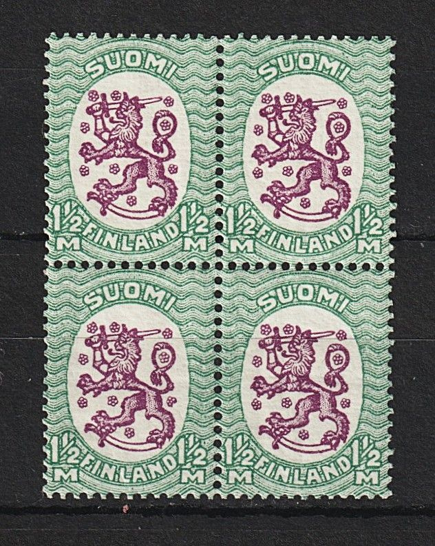1929 1½mk Saarisen mallin neliö leimaamattomana**
