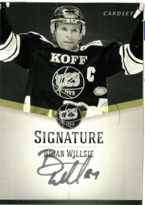 2012-13 Cardset BRIAN WILLSIE TPS Signature nimmarI