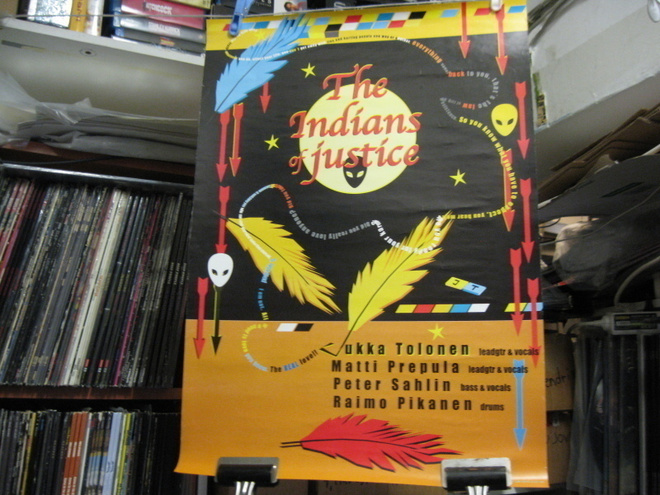 INDIANS OF JUSTICE / JUKKA TOLONEN KEIKKAJULISTE RARE !!!