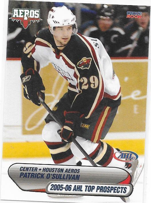 2005-06 AHL Top Prospects #27 Pat O`Sullivan Houston HIFK
