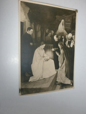 Kotkan kirkko, alttaritaulu, vanha valokuva / kortti