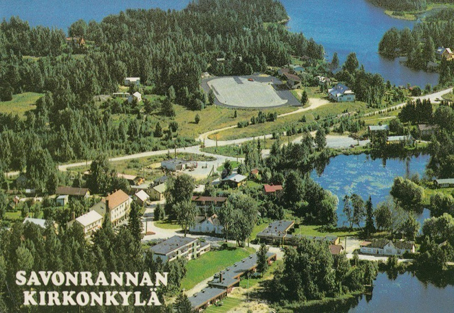 Savonranta. kirkonkylä  ilmakuva väri    p110