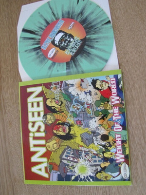 Antiseen / Electric Frankenstein 7 45 splatter vin uusi