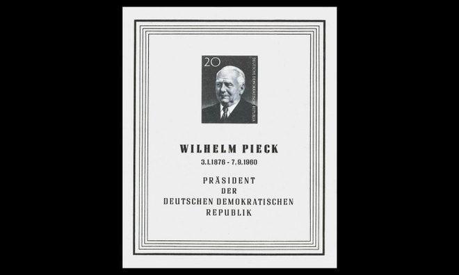 DDR 784BL16 ** Presidentti Wilhelm Pieck (1960)