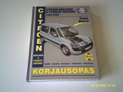 Citroen Berlingo & Peugeot Partner korjausopas; Alfamer