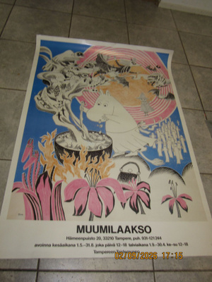 Harvinainen Muumi juliste 1980-luku, HYVÄ KUNTO.HIENO