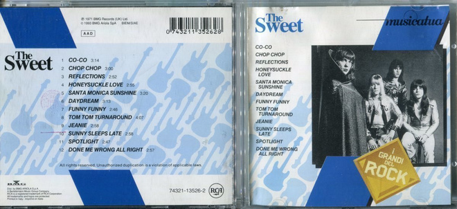 THE SWEET . CD-LEVY . I GRANDI DEL ROCK