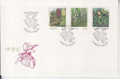 Åland 1989 FDC 1989 kasveja