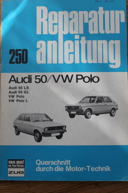 Audi 50 / VW Polo korjaamokäsikirja