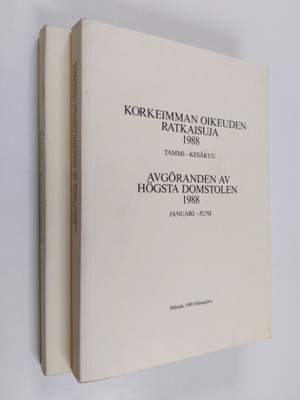 Korkeimman oikeuden ratkaisuja 1988 1-2