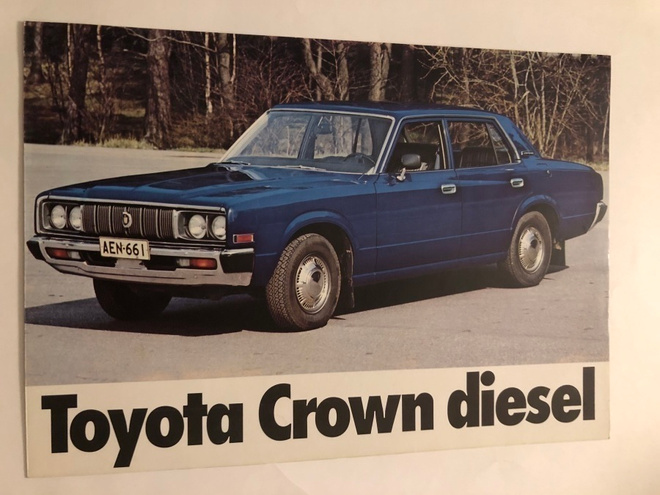 Myyntiesite - Toyota Crown Diesel - 6/1975