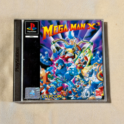 Mega Man X 3 PS1-peli (PAL)