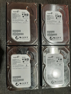 seagate barracuda kovalevyjä 4 kpl 500GB