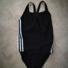 Adidas- Kokouimapuku musta 3 viivaa, (S) 158 cm - pikkukuva 1