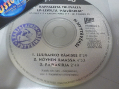 J.KARJALAINEN - LUURANKO RÄMISEE PROMO CD