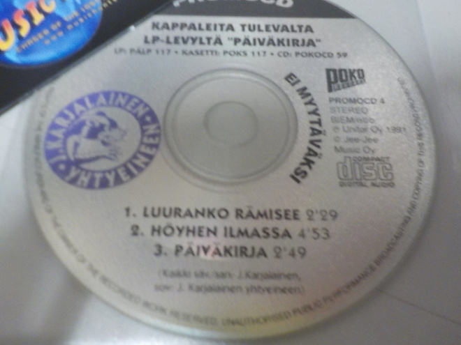 J.KARJALAINEN - LUURANKO RÄMISEE PROMO CD