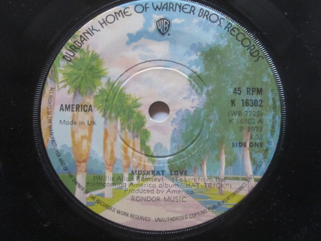 America: Muskrat Love       7" single     1973